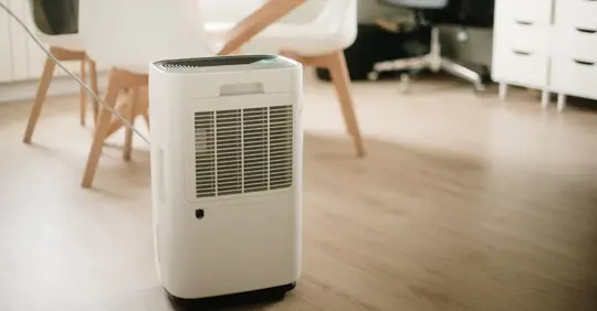 A large dehumidifier inside a house
